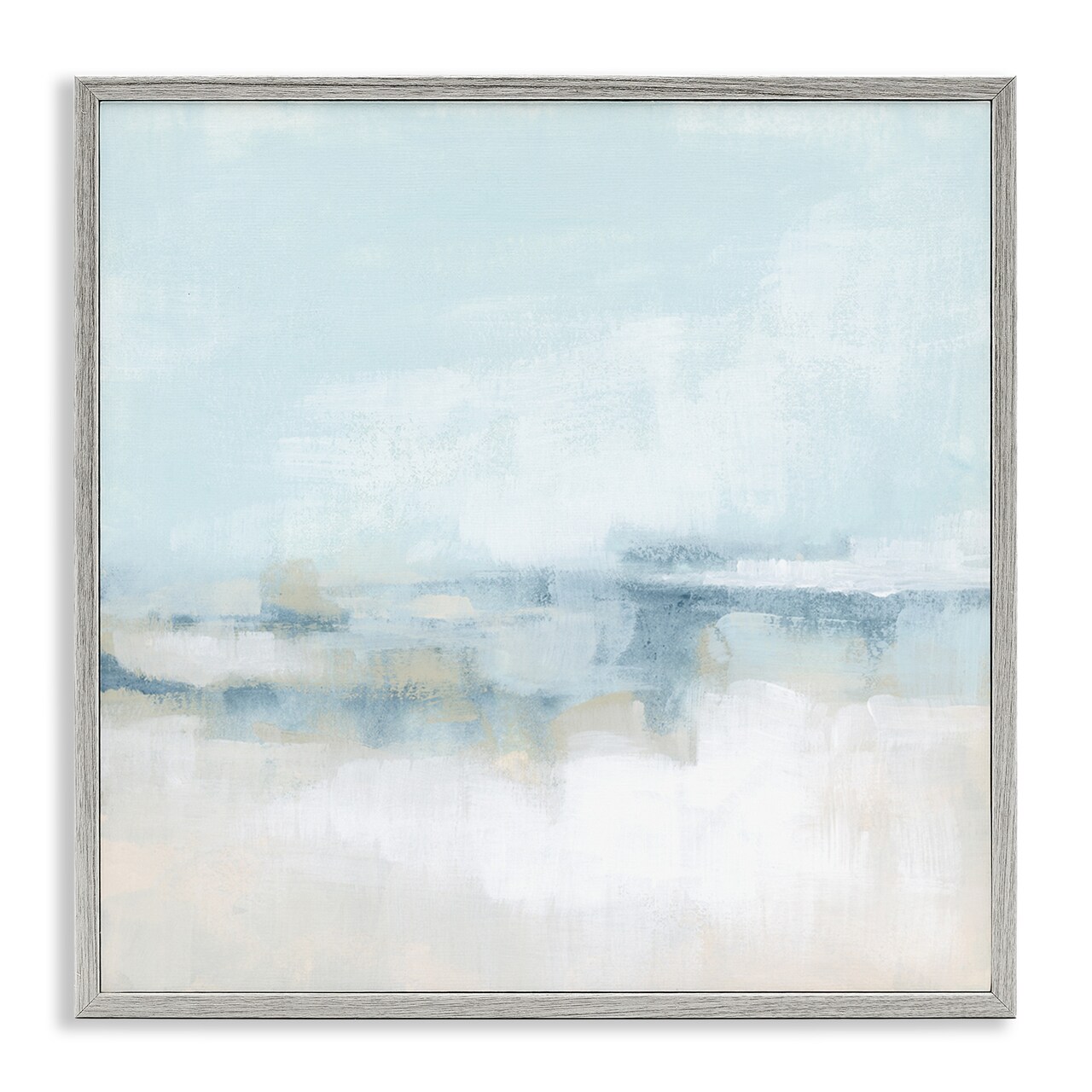 Stupell Industries Abstract Cloudy Landscape Blue Fog Framed Giclee Art
